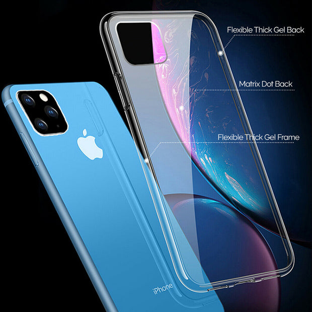Apple iPhone 11 Pro  (5.8) Gel Case Clear Ultra Slim Silicone