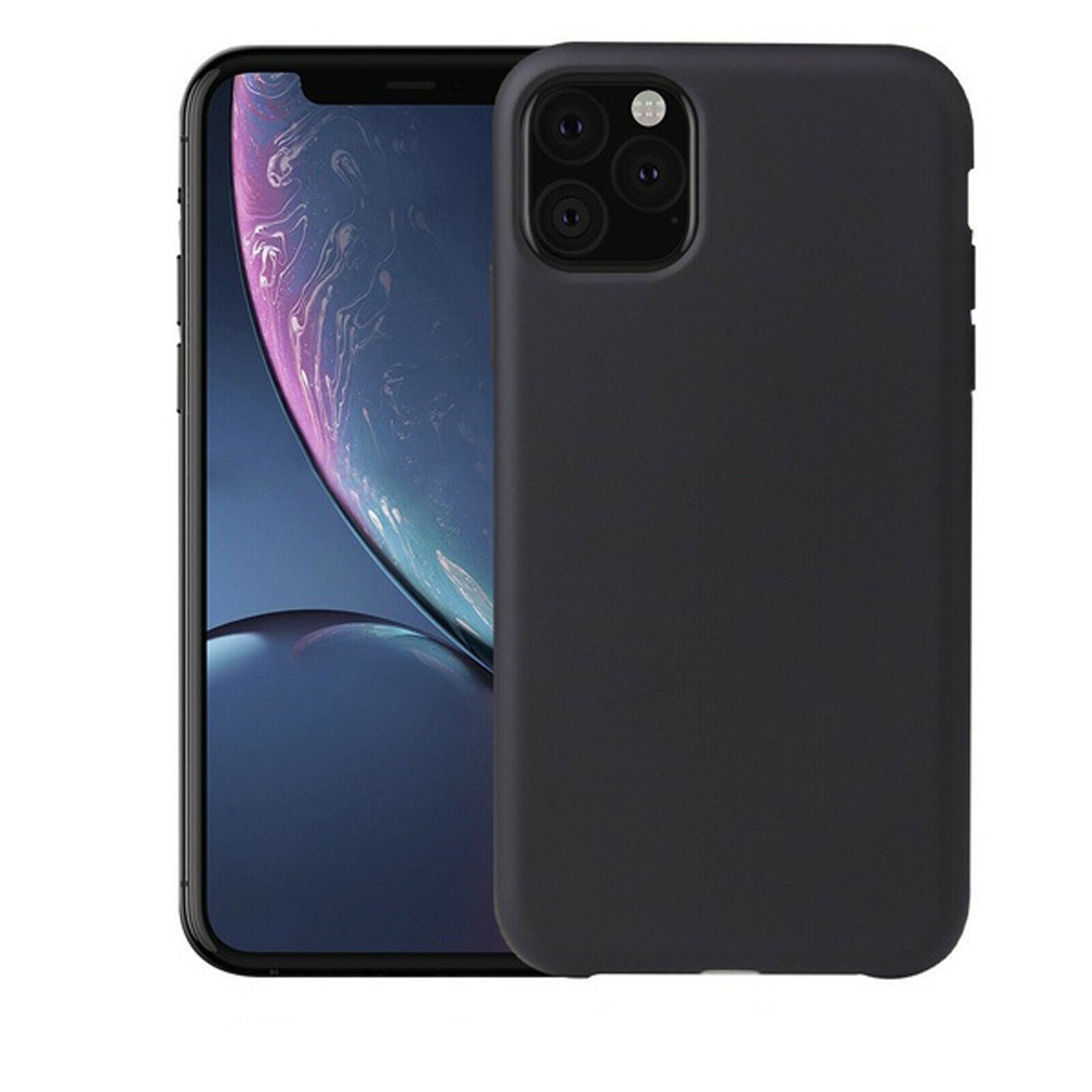 Apple iphone XS Max Liquid Silicone Shockproof Matte Back Case