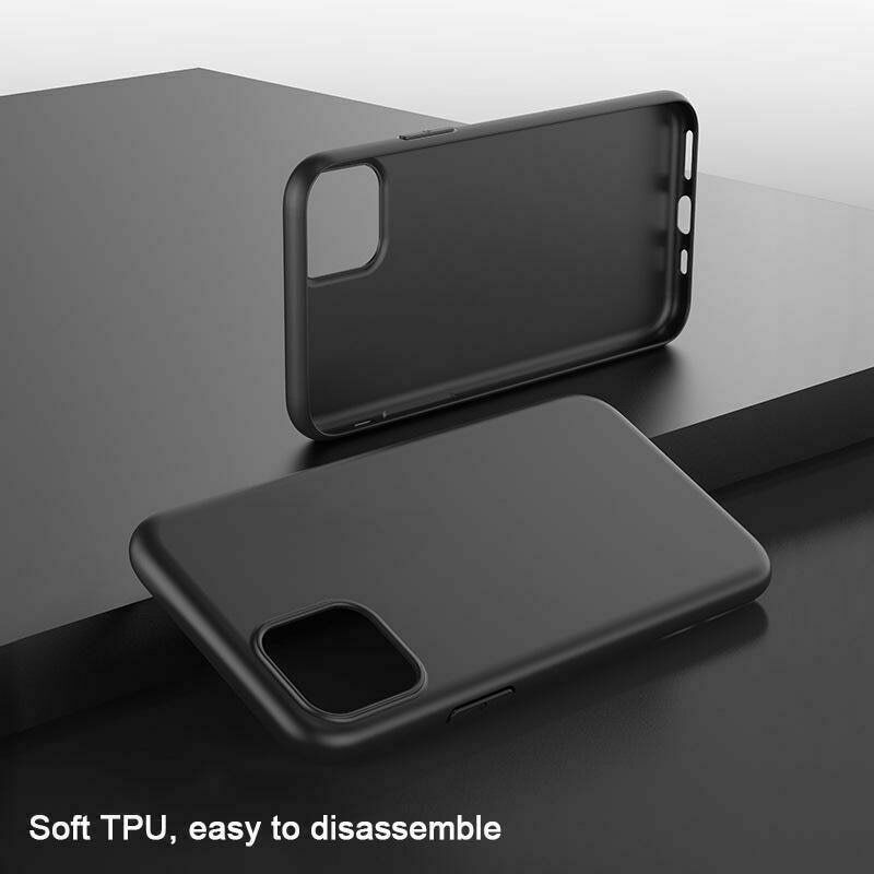 Black CASE For iPhone 12 Pro Max 6.7” ShockProof Protector Matt Silicone Cover