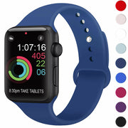 for Apple Watch iWatch Series 6 SE 5 4 3 38/40/42/44mm SILICONE Sport Strap Band