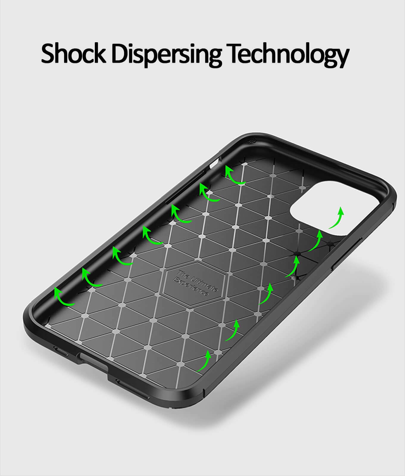 Shockproof Silicone Carbon Fiber Fibre Case Cover For iPhone 12 Pro 6.1”
