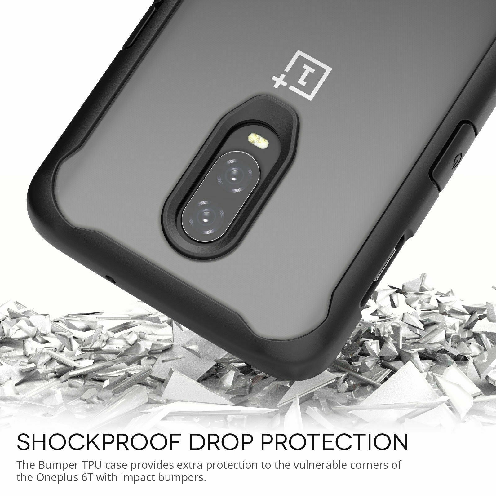 Shockproof Armor Clear Hybrid Bumper Rugged Case For OnePlus 9
