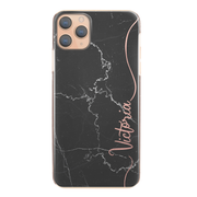 Personalised Phone Case For Apple iPhone X/XS Initial Marble Hard Cover