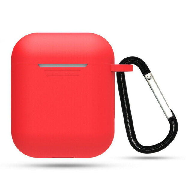 Silicone Case For Apple AirPod 2 Protective Cover With Clip Shockproof