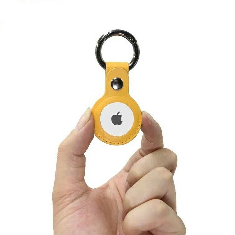 Pour Apple Airtag Housse En Cuir Airtag Tracker Keychain Sleeve Shell Skin  ^ F