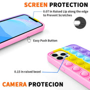 Fidget Push Pop Bubble Toys Phone Case For iPhone 11 PRO MAX