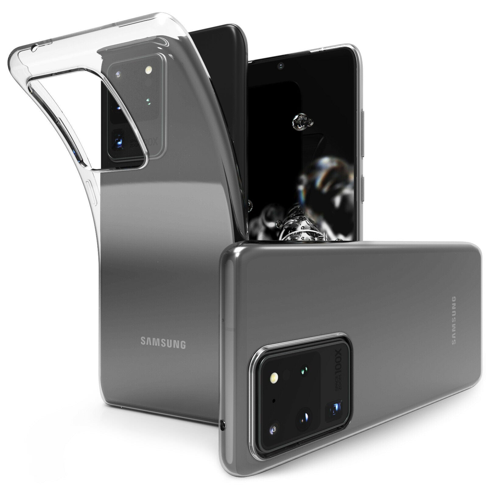 Samsung Galaxy S10 Plus Case, Slim Clear Silicone Gel Phone Cover