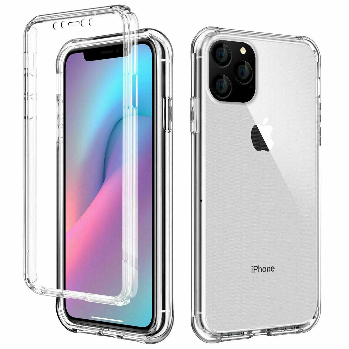 360° Front and Back Full protection Gel Skin Case Cover For Apple iPhone11 - mobilecasesonline