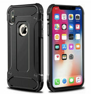 Apple iPhone XS Max Hybrid Armor Shockproof Protective Black Case Cover