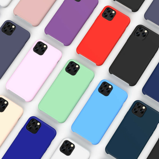 New Soft Liquid Silicone Shockproof Matte Back Case Phone Cover For Apple iPhone 11 Pro