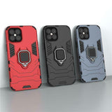 Shockproof Rugged 360 Ring Stand Armor Cover Apple iPhone 12 Mini 5.4”