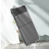 For Samsung Galaxy Z Flip 3 Case Acrylic Clear Shockproof Ultra Thin Cover