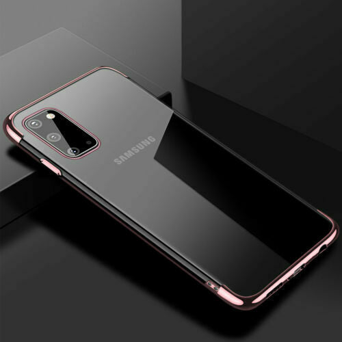 For Samsung Note 20 Case Plating Rubber Clear Slim Soft TPU Cover