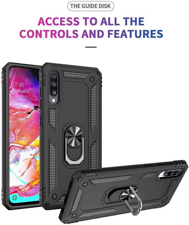 Galaxy A21S Shockproof Heavy Duty Ring Rugged Armor Cover