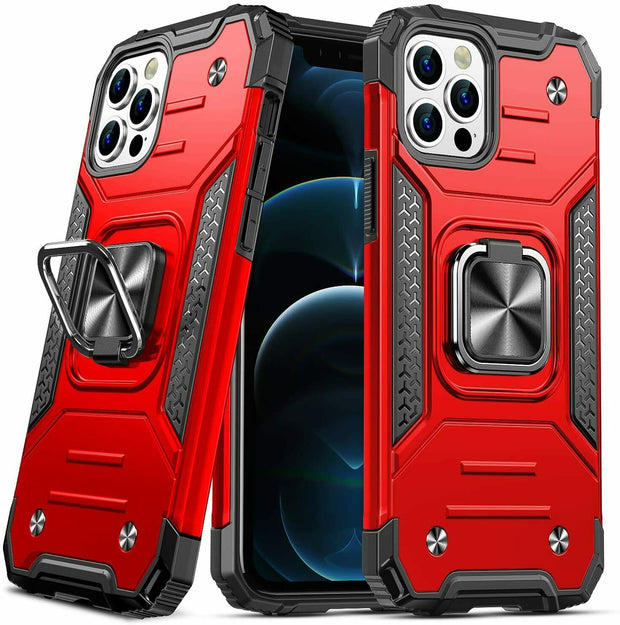Case For iPhone 13 Pro Max Shockproof Rugged Red Cover